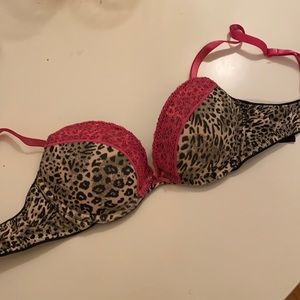 Animal print super push up bra